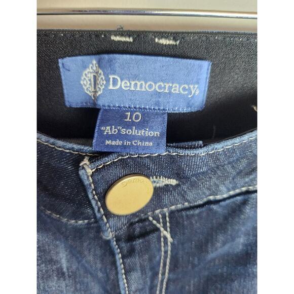 Democracy Ab Solution Dark Wash jeans sz 10 slim fit slimming tummy control - Picture 4 of 9